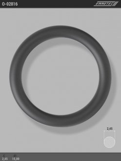 Кільце гумове круглого перерізу C2,45 d1 15 EMMETEC O-02816