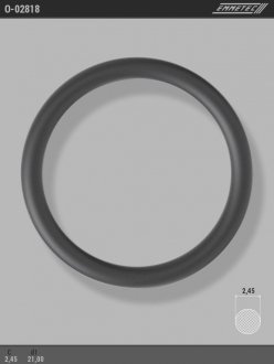 Кольцо резиновое круглого сечения C2,45 d1 21 EMMETEC O-02818