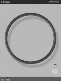 Кольцо резиновое круглого сечения C2,45 d1 40 EMMETEC O-02856B