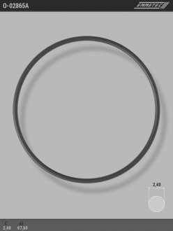 Кольцо резиновое круглого сечения C2,4 d1 67,6 EMMETEC O-02865A