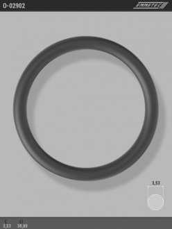 Кольцо резиновое круглого сечения C3,53 d1 30 EMMETEC O-02902 (фото 1)