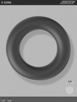Кільце гумове круглого перерізу C3,05 d1 8 EMMETEC O-02906