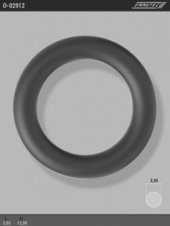 Кольцо резиновое круглого сечения C3,05 d1 12 EMMETEC O-02912