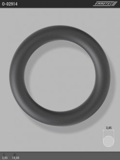 Кольцо резиновое круглого сечения C3,05 d1 14 EMMETEC O-02914