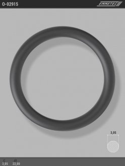 Кільце гумове круглого перерізу C3,05 d1 22 EMMETEC O-02915