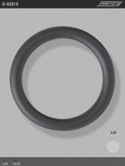 Кольцо резиновое круглого сечения C3,05 d1 19 EMMETEC O-02919