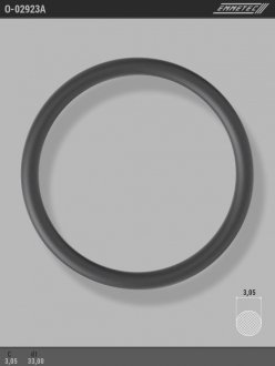 Кольцо резиновое круглого сечения C3,05 d1 33 EMMETEC O-02923A