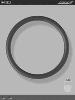 Кольцо резиновое круглого сечения C3,05 d1 32 EMMETEC O-02923
