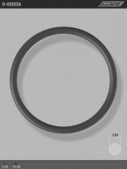 Кільце гумове круглого перерізу C3,05 d1 37 EMMETEC O-02925A (фото 1)
