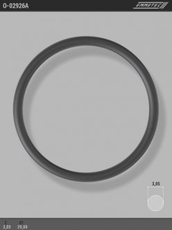 Кольцо резиновое круглого сечения C3,05 d1 39 EMMETEC O-02926A