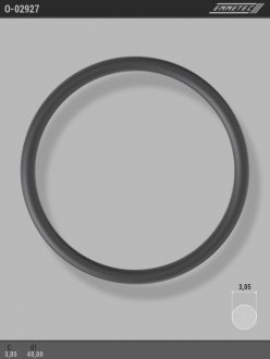 Кольцо резиновое круглого сечения C3,05 d1 40 EMMETEC O-02927