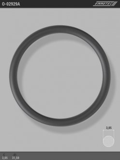 Кольцо резиновое круглого сечения C3,05 d1 31,5 EMMETEC O-02929A