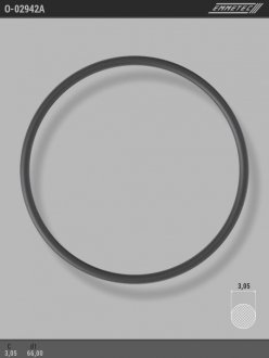 Кільце гумове круглого перерізу C3,05 d1 66 EMMETEC O-02942A (фото 1)