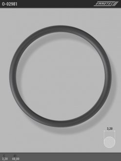 Кільце гумове круглого перерізу C3,2 d1 40 EMMETEC O-02981