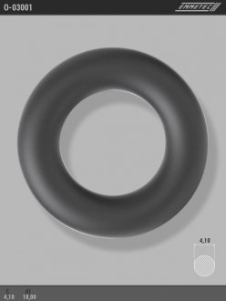 Кільце гумове круглого перерізу C4,1 d1 10 EMMETEC O-03001