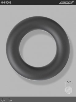 Кільце гумове круглого перерізу C4,1 d1 11 EMMETEC O-03002