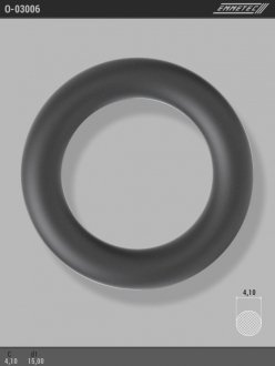 Кільце гумове круглого перерізу C4,1 d1 15 EMMETEC O-03006