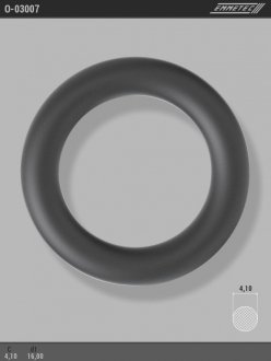 Кільце гумове круглого перерізу C4,1 d1 16 EMMETEC O-03007