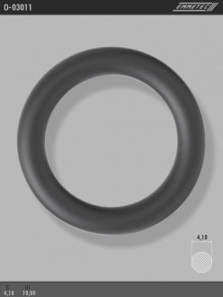 Кільце гумове круглого перерізу C4,1 d1 19 EMMETEC O-03011