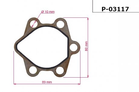 Прокладка насоса ГУР EMMETEC P-03117