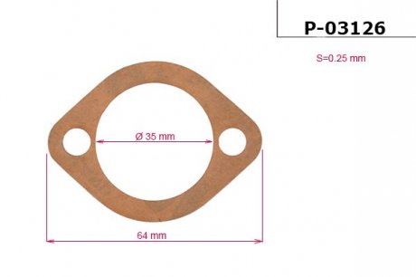 Прокладка рейки з ГУР EMMETEC P-03126