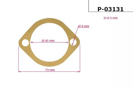 Прокладка рейки с ГУР EMMETEC P-03131