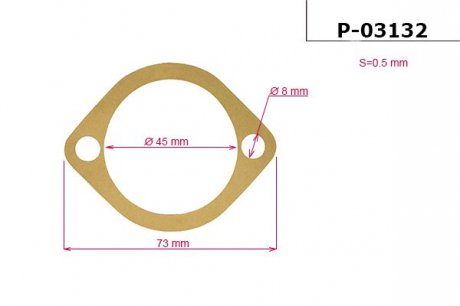 Прокладка рейки з ГУР EMMETEC P-03132