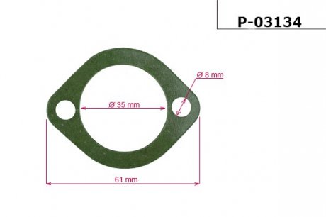 Прокладка рейки с ГУР EMMETEC P-03134