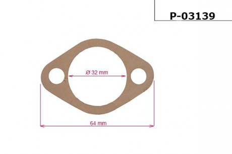 Прокладка рейки з ГУР EMMETEC P-03139