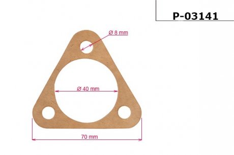 Прокладка рейки с ГУР EMMETEC P-03141