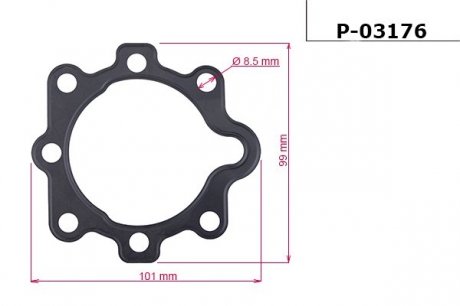 Прокладка насоса ГУР EMMETEC P-03176