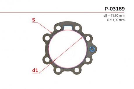 Прокладка редуктора з ГУР EMMETEC P-03189