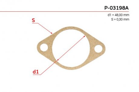 Прокладка рейки з ГУР EMMETEC P-03198A