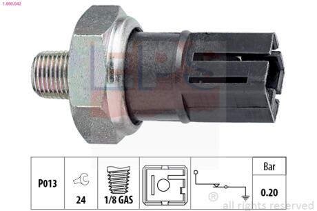 Датчик давления масла Nissan Suny/Almera 2.0D 00- EPS 1.800.042