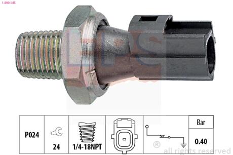 Датчик давления масла Ford Focus/Mondeo/Tranzit 02-/Fiat/Citroen/Peugeot 2.2Hdi EPS 1.800.145