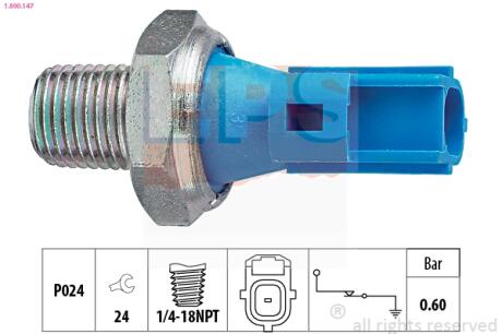 Датчик тиску масла Ford Mondeo,Transit 2.0-2.4D 00- EPS 1.800.147