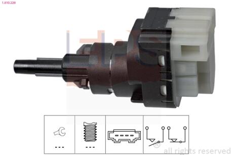 Переключатель сигнала тормозов VW Golf IV, VW T4,T5, AUDI A4, A6, Seat Cordoba 99-, Skoda Octavia 99- EPS 1.810.229