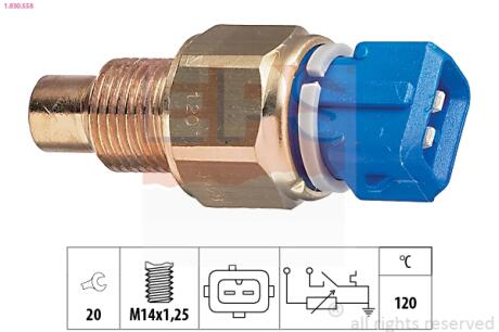 Датчик температуры, 1.9D 120C /Scudo/Ducato EPS 1 830 558