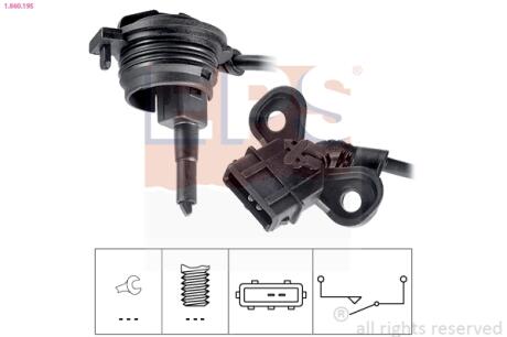 Вмикач фар заднього ходу Audi A4/A6/Passat 95- EPS 1.860.195