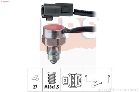 Выключатель света заднего хода TOYOTA AVENSIS 00- EPS 1.860.197