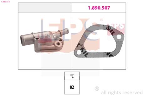 Термостат Fiat Fiorino, Punto 1,4-1,6 1994-2001 EPS 1.880.154
