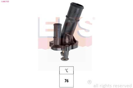 Термостат 76 °С Ford Focus III 2.0 ST 12-/Galaxy 2.0 15-/Mondeo V 2.0 14-/Mazda 3 2.0 03-14/Mazda 5 2.0 10- EPS 1.880.750