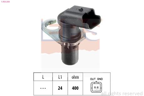 Датчик положения коленвала Citroen C8,JumpyPeugeot 806,Expert 2.0-2.2HDI 08.99- Fiat Scudo 2.0-2.2JTD 10.99- EPS 1.953.258