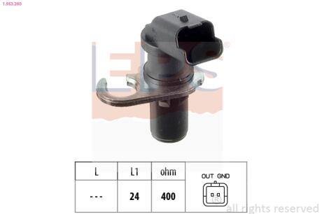 Датчик оборотов коленвала Ducato/Boxer 2.0/2.2HDI (DW10/12) EPS 1 953 260