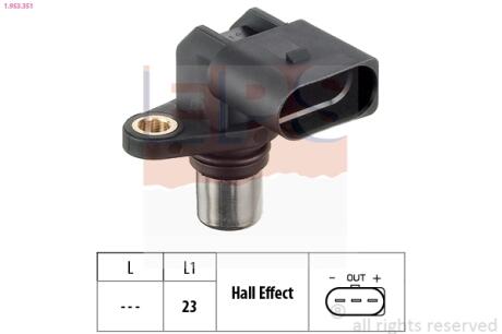 Датчик положения коленвала VAG 2.3 V5-4.0 W8 10.94- Ford Ga EPS 1.953.351