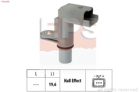 CITROEN Датчик оборотов двигателя C5,Peugeot 406,407,607 EPS 1.953.400