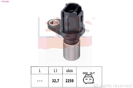 Датчик положення р/вала Toyota Yaris 1.3 02- EPS 1.953.486