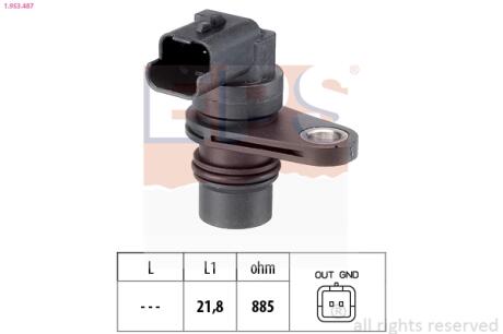 Датчик положения к/вала Citroen C4 Grand Picasso 2.0 16V 06- EPS 1.953.487