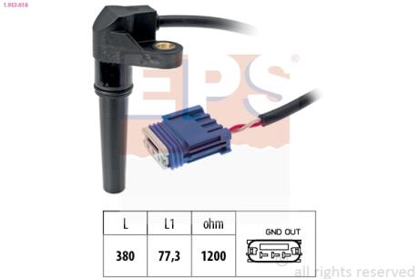 Датчик положения к/вала Citroen C5, C8, Xsara /Peugeot 206, 307, 406 /Renault Clio, Kangoo, Laguna 1.6-2.0 EPS 1.953.618