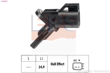 FORD Датчик ABS передн.C-Max,Focus II,Mondeo IV EPS 1.960.002